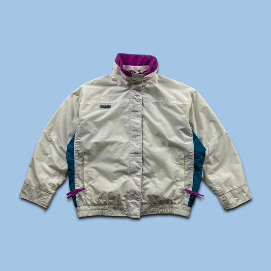 VINTAGE 00s COLUMBIA LIGHTWEIGHT BOMBER JACKET WHITE PINK