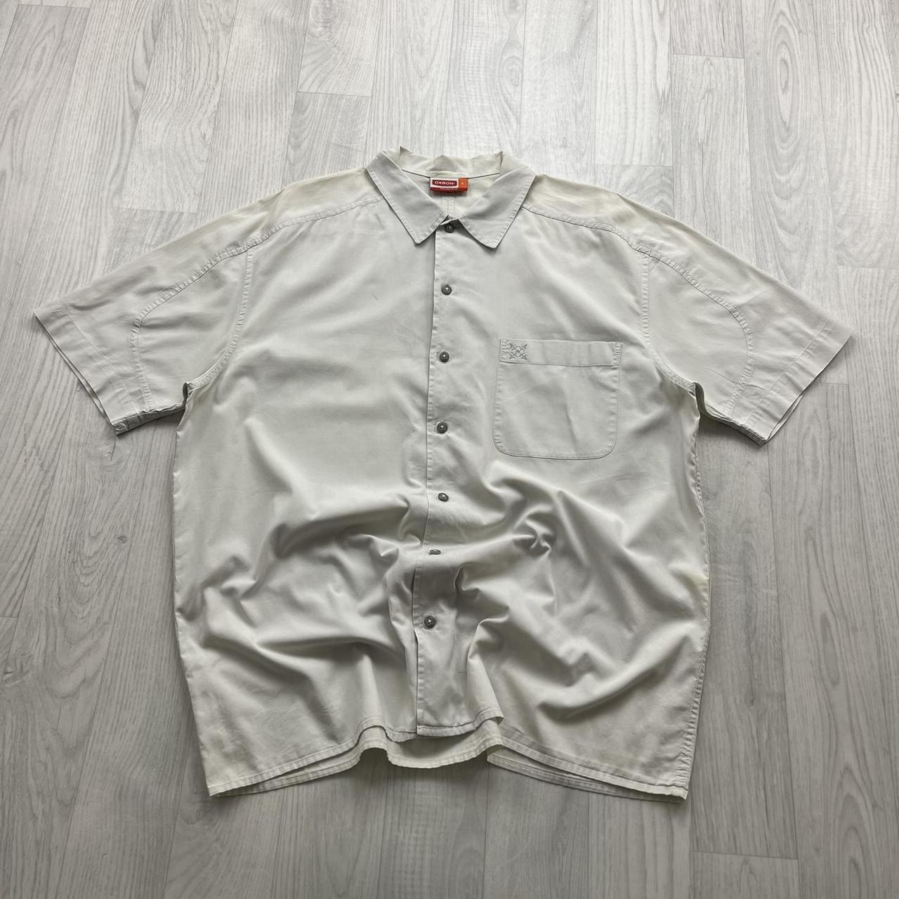 VINTAGE Y2K OXBOW SHORT SLEEVE SHIRT CREAM