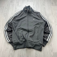 VINTAGE Y2K ADIDAS ZIP UP TRACK JACKET GREY