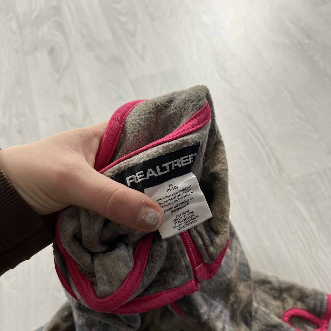 VINTAGE REALTREE ZIP UP FLEECE CAMO PINK