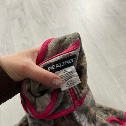 VINTAGE REALTREE ZIP UP FLEECE CAMO PINK