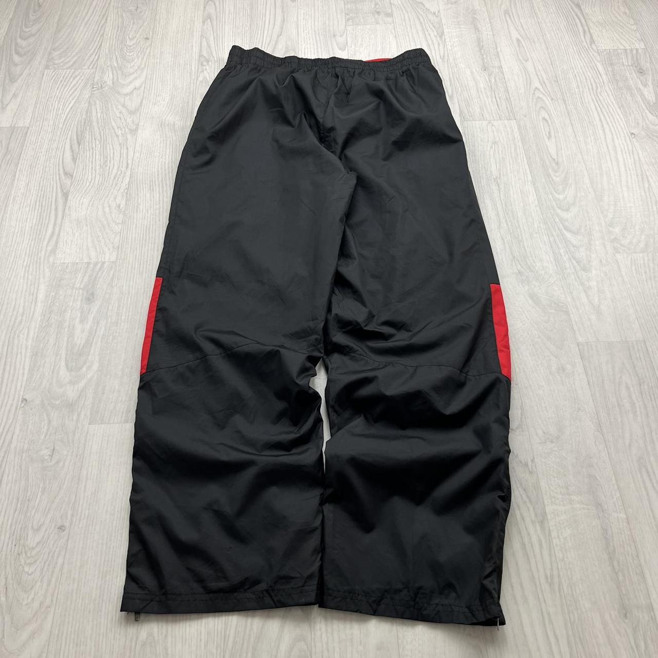 VINTAGE Y2K STARTER BAGGY TRACKSUIT BOTTOMS BLACK
