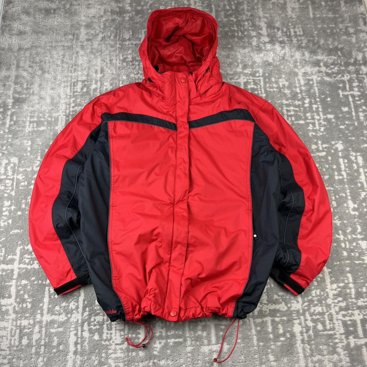 VINTAGE 00s COLUMBIA TECHNICAL WATERPROOF JACKET RED