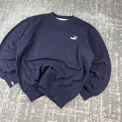 VINTAGE Y2K PUMA BOXY SWEATSHIRT NAVY