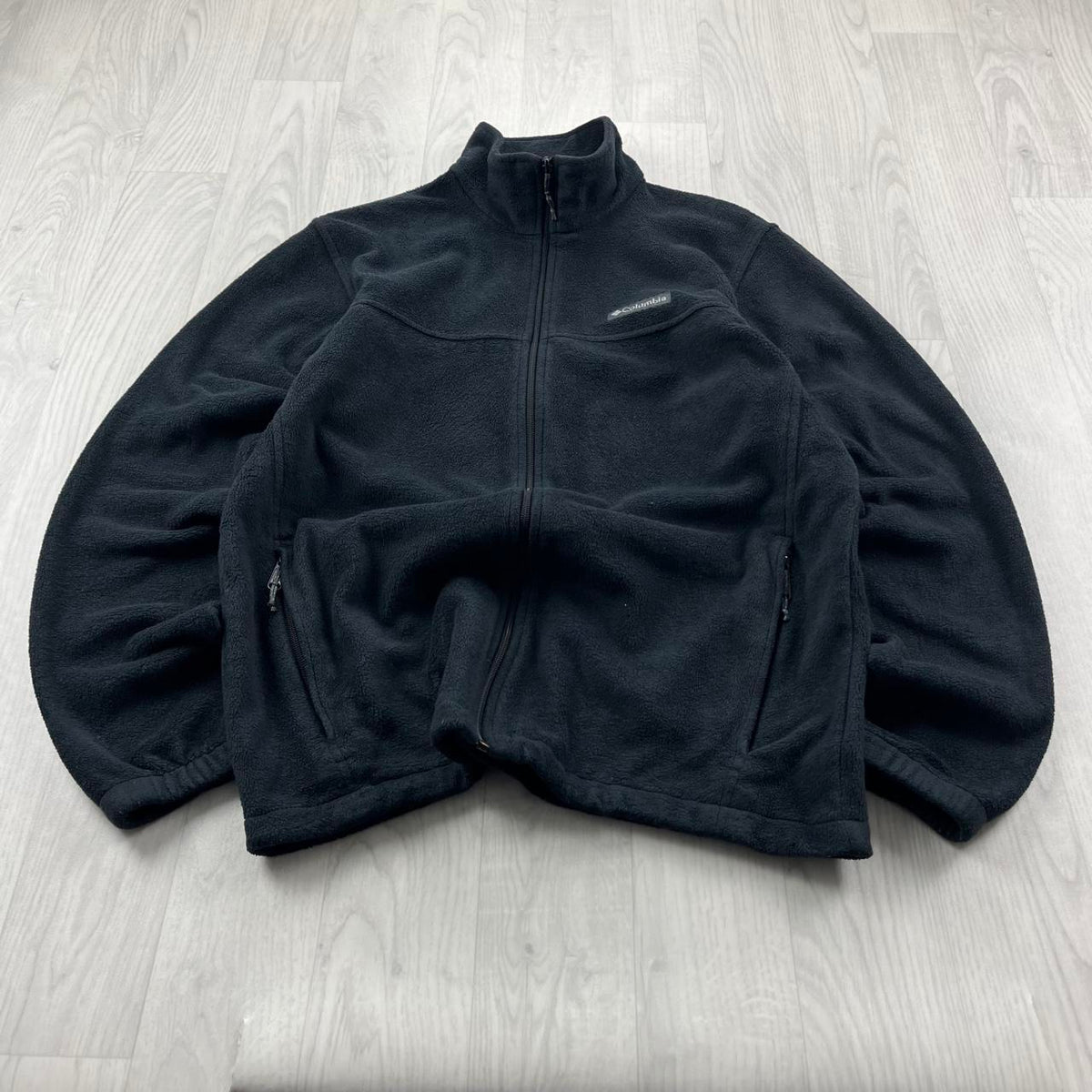 VINTAGE Y2K COLUMBIA UTILITY FLEECE JACKET BLACK