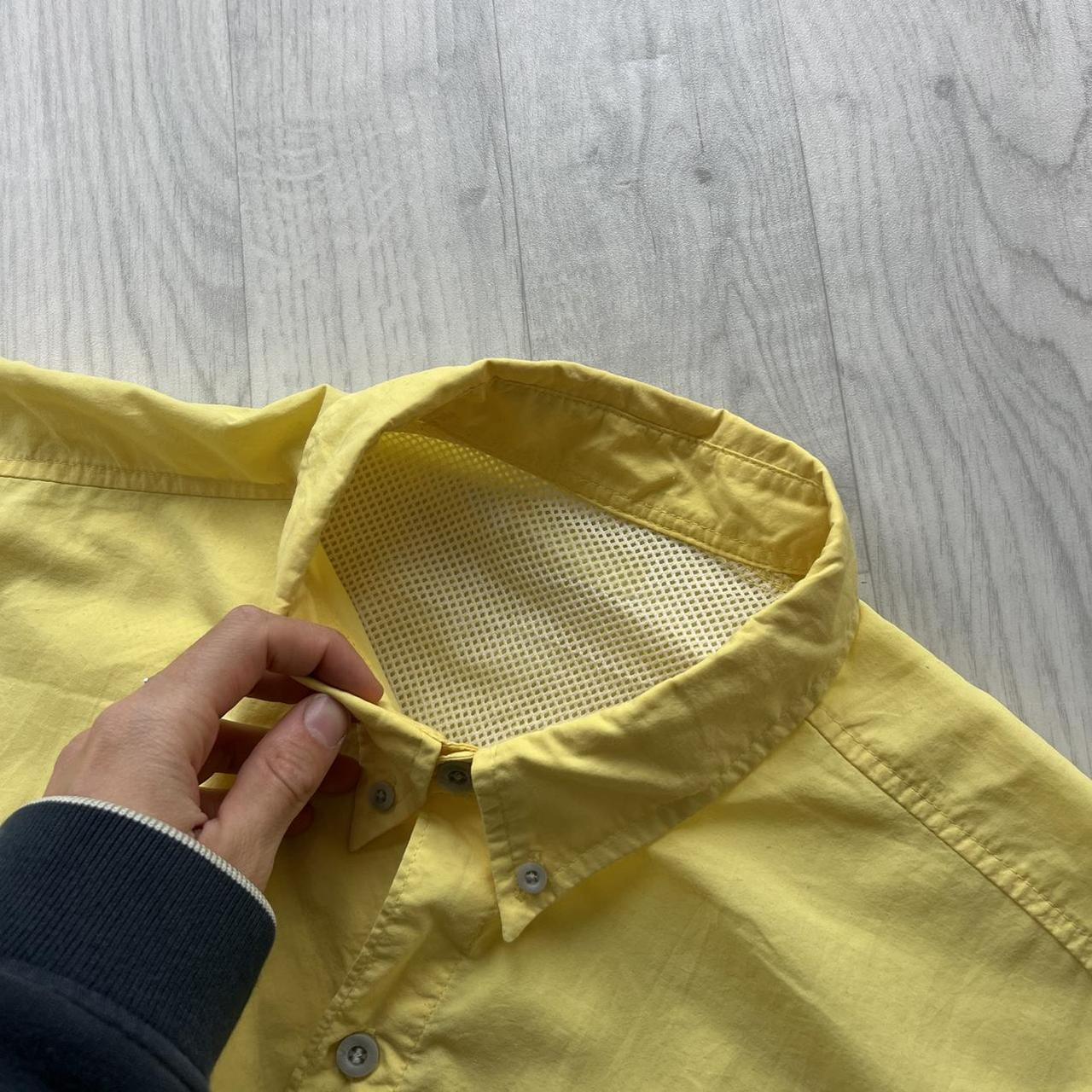 VINTAGE Y2K COLUMBIA UTILITY SHORT SLEEVE SHIRT YELLOW
