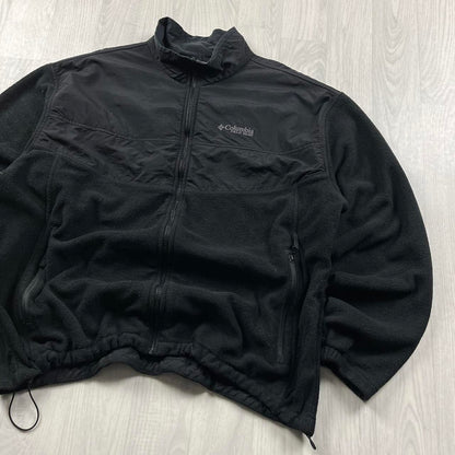 VINTAGE Y2K COLUMBIA ZIP UP TECHNICAL FLEECE BLACK