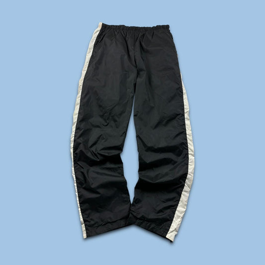 VINTAGE 90s NIKE BAGGY TRACKSUIT BOTTOMS BLACK