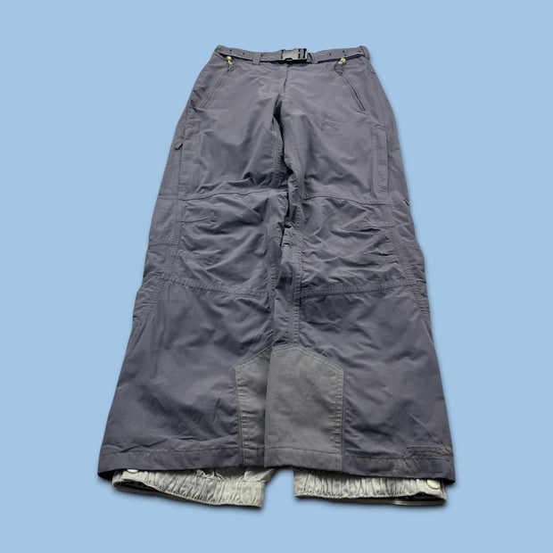 VINTAGE Y2K TRESPASS BAGGY SKI PANTS SALOPETTES GREY