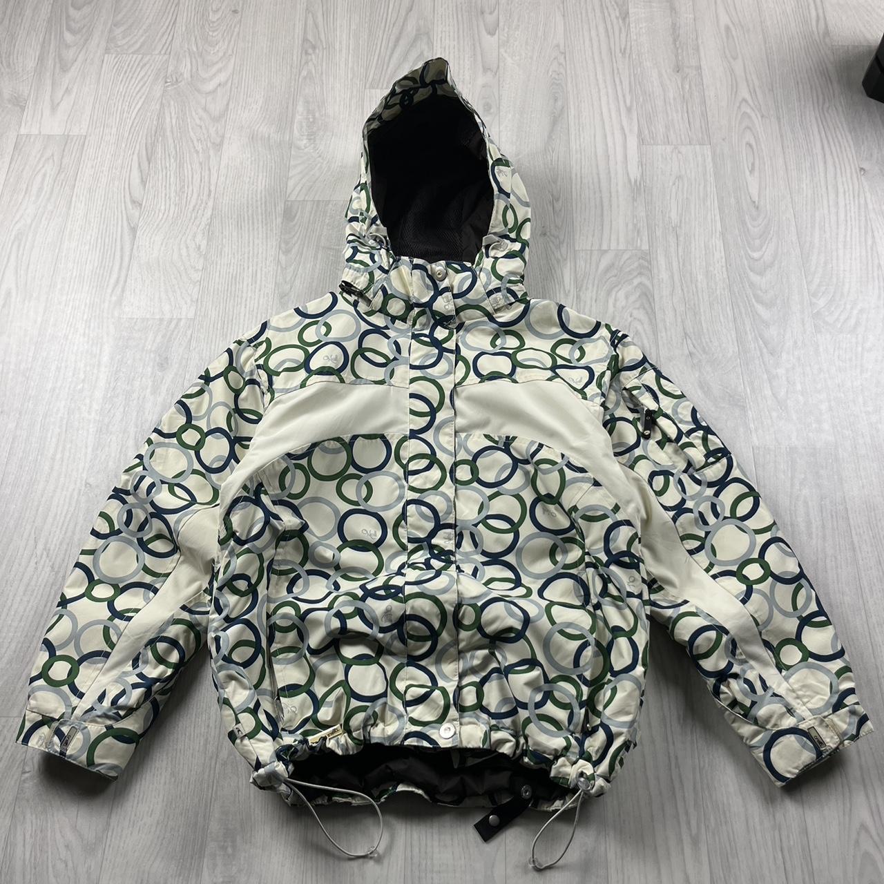 VINTAGE 00s O’NEILL GRAPHIC TECHNICAL HEAVY JACKET CREAM