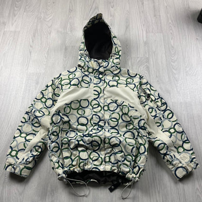 VINTAGE 00s O’NEILL GRAPHIC TECHNICAL HEAVY JACKET CREAM