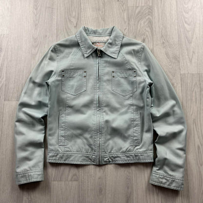 VINTAGE Y2K COLINS UTILITY JACKET BABY BLUE (XXS)