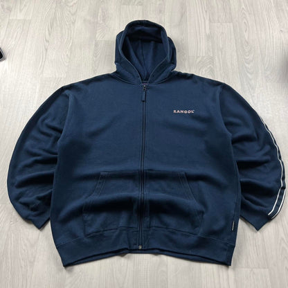 VINTAGE Y2K KANGOL ZIP HOODIE NAVY