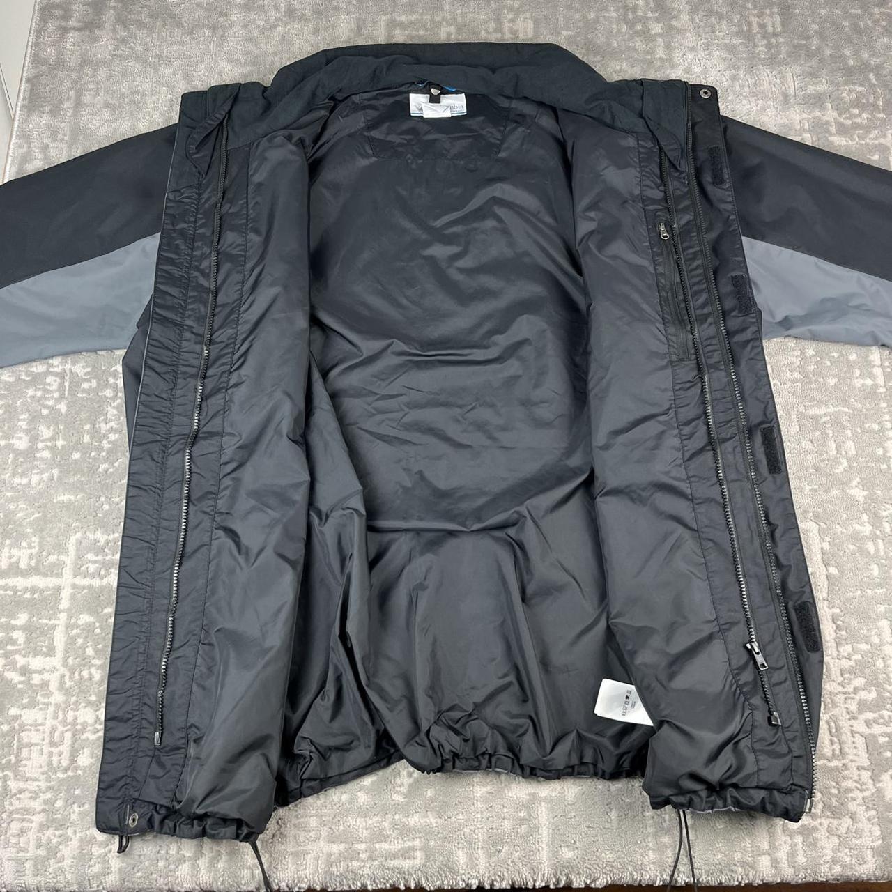 VINTAGE 00s COLUMBIA TECHNICAL NYLON UTILITY JACKET GREY BLACK