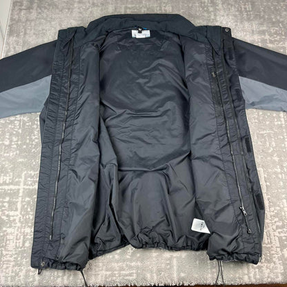 VINTAGE 00s COLUMBIA TECHNICAL NYLON UTILITY JACKET GREY BLACK