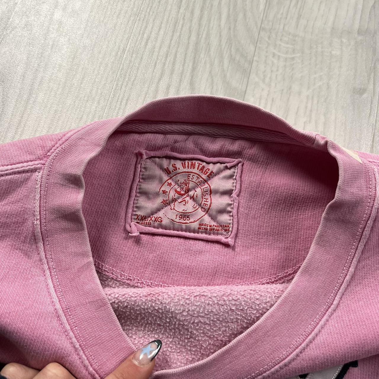 VINTAGE Y2K GRAPHIC BOXY SWEATSHIRT BABY PINK