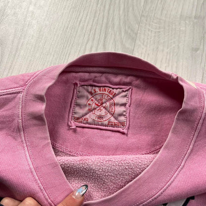 VINTAGE Y2K GRAPHIC BOXY SWEATSHIRT BABY PINK