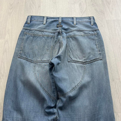 VINTAGE G STAR BAGGY STRAIGHT LEG JEANS LIGHT BLUE