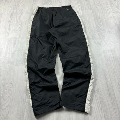 VINTAGE 90s NIKE BAGGY TRACKSUIT BOTTOMS BLACK