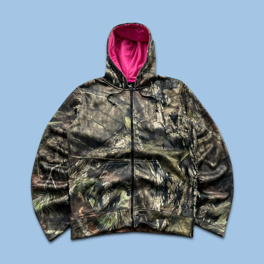VINTAGE REALTREE ZIP HOODIE CAMO PINK