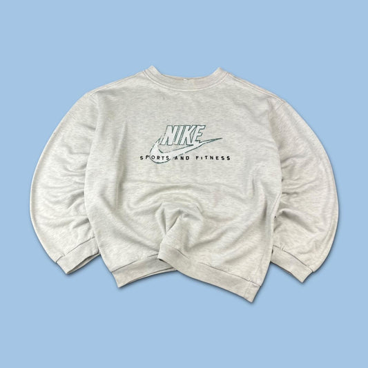 VINTAGE 90s NIKE BOXY SWEATSHIRT GREY