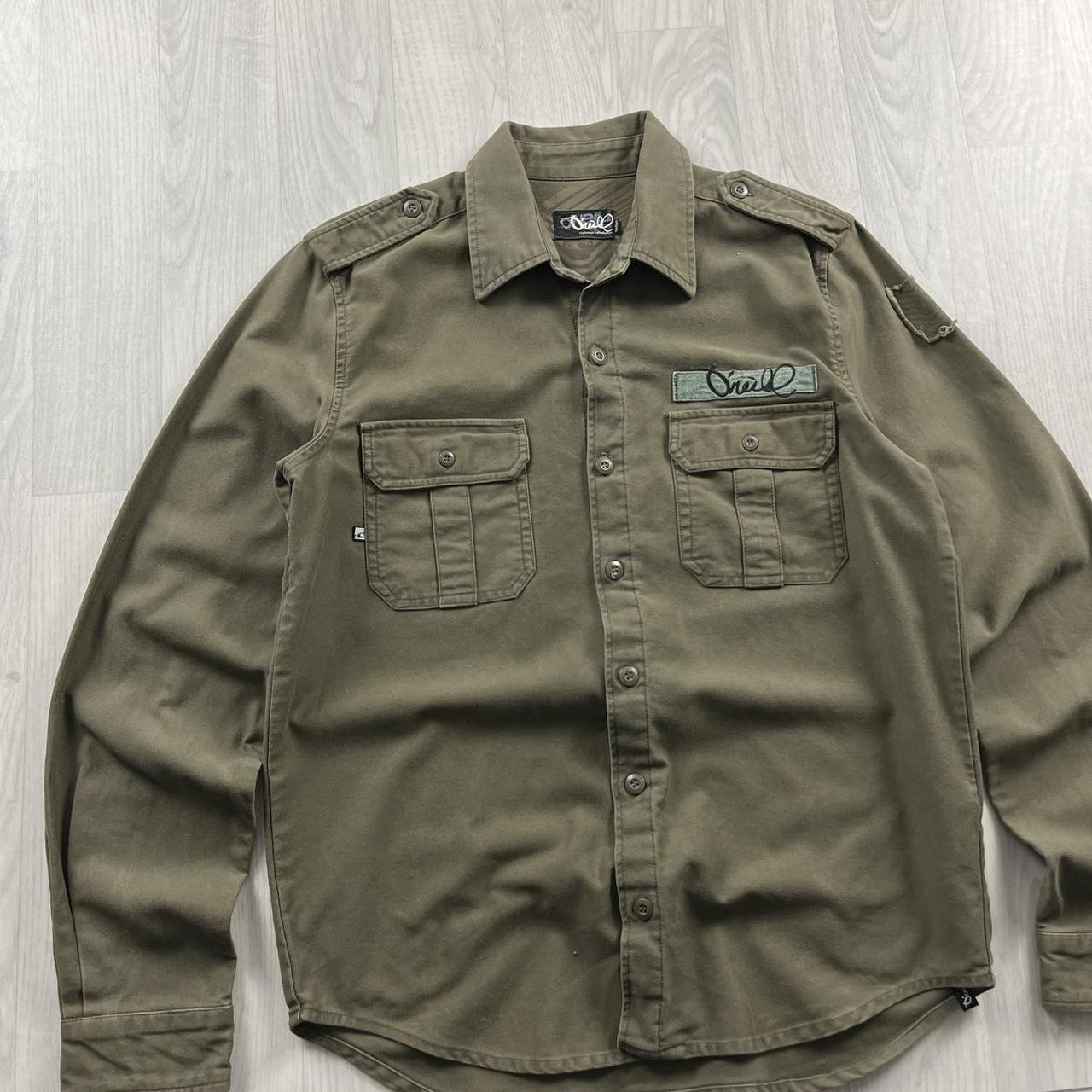 VINTAGE O’NEILL LONG SLEEVE UTILITY SHIRT KHAKI