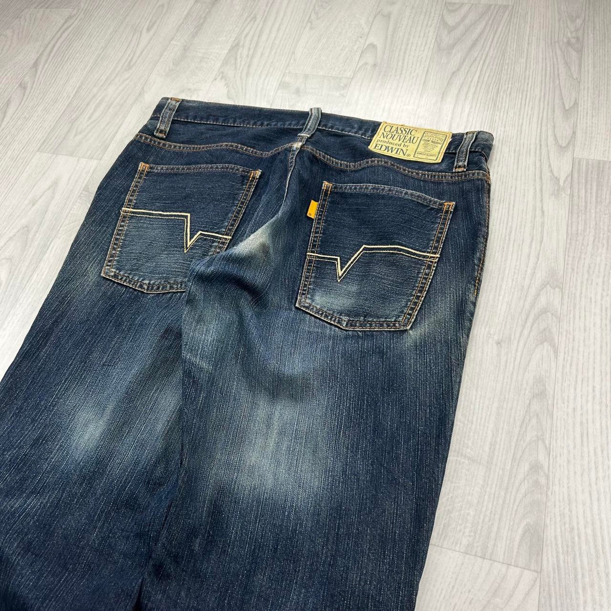 VINTAGE Y2K EDWIN XV SERIES BAGGY JEANS NAVY BLUE
