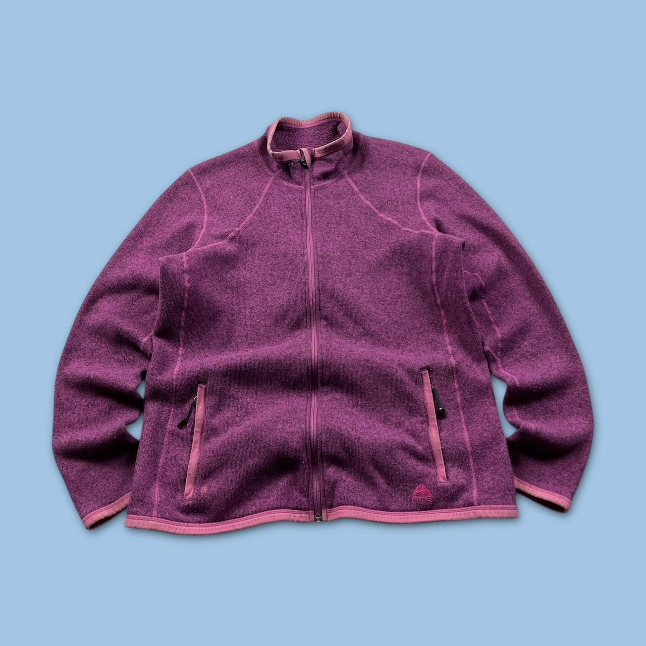 VINTAGE Y2K NIKE ACG ZIP UP FLEECE PINK