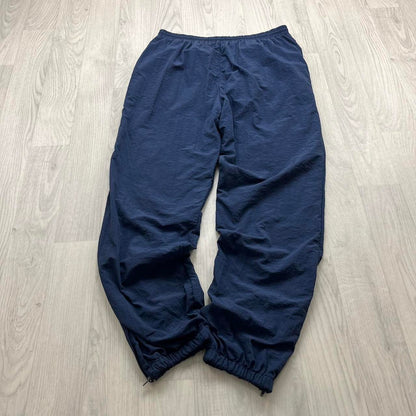 VINTAGE 90s REEBOK BAGGY TRACKSUIT BOTTOMS NAVY