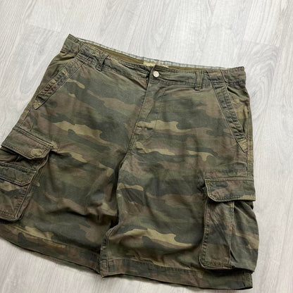 VINTAGE Y2K FADED GLORY BAGGY CAMO CARGO SHORTS