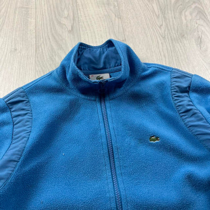 VINTAGE Y2K LACOSTE ZIP UP FLEECE BLUE
