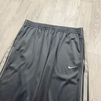 VINTAGE Y2K NIKE BASKETBALL WIDE LEG BAGGY TRACKSUIT BOTTOMS GREY