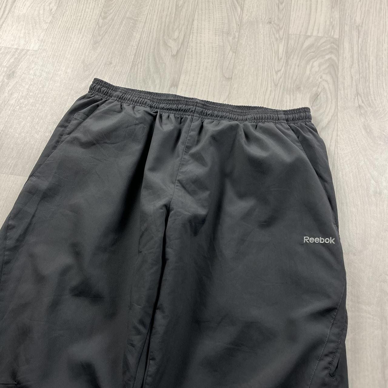 VINTAGE Y2K REEBOK BAGGY TRACKSUIT BOTTOMS GREY