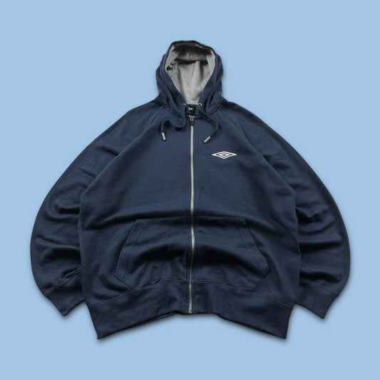 VINTAGE Y2K UMBRO ZIP HOODIE NAVY