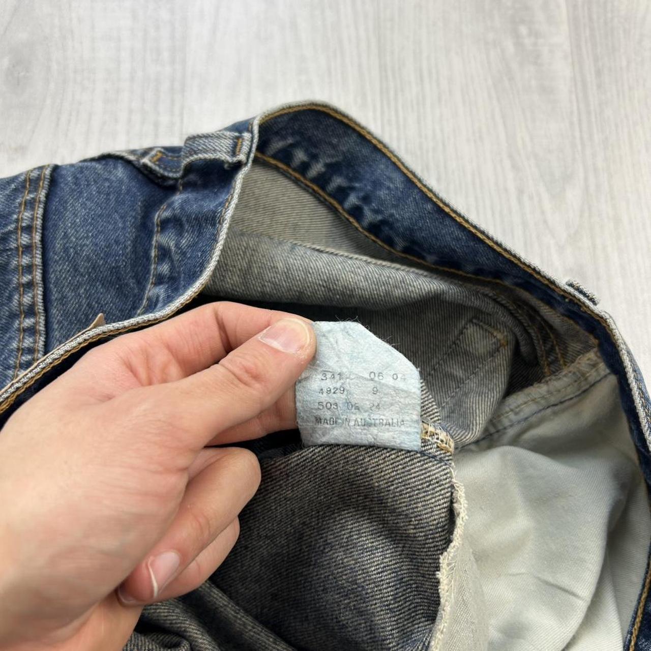 VINTAGE 00s LEVIS 503 LOOSE JEANS BLUE
