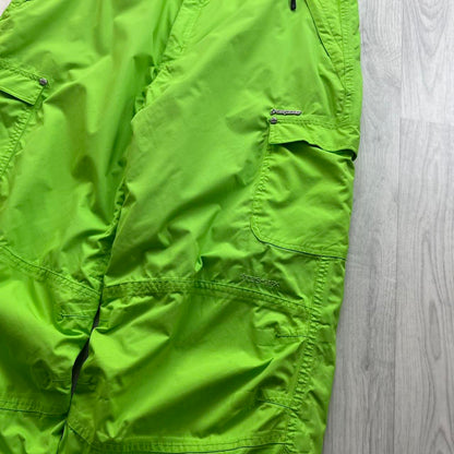 VINTAGE Y2K TRESPASS BAGGY SKI PANTS SALOPETTES GREEN