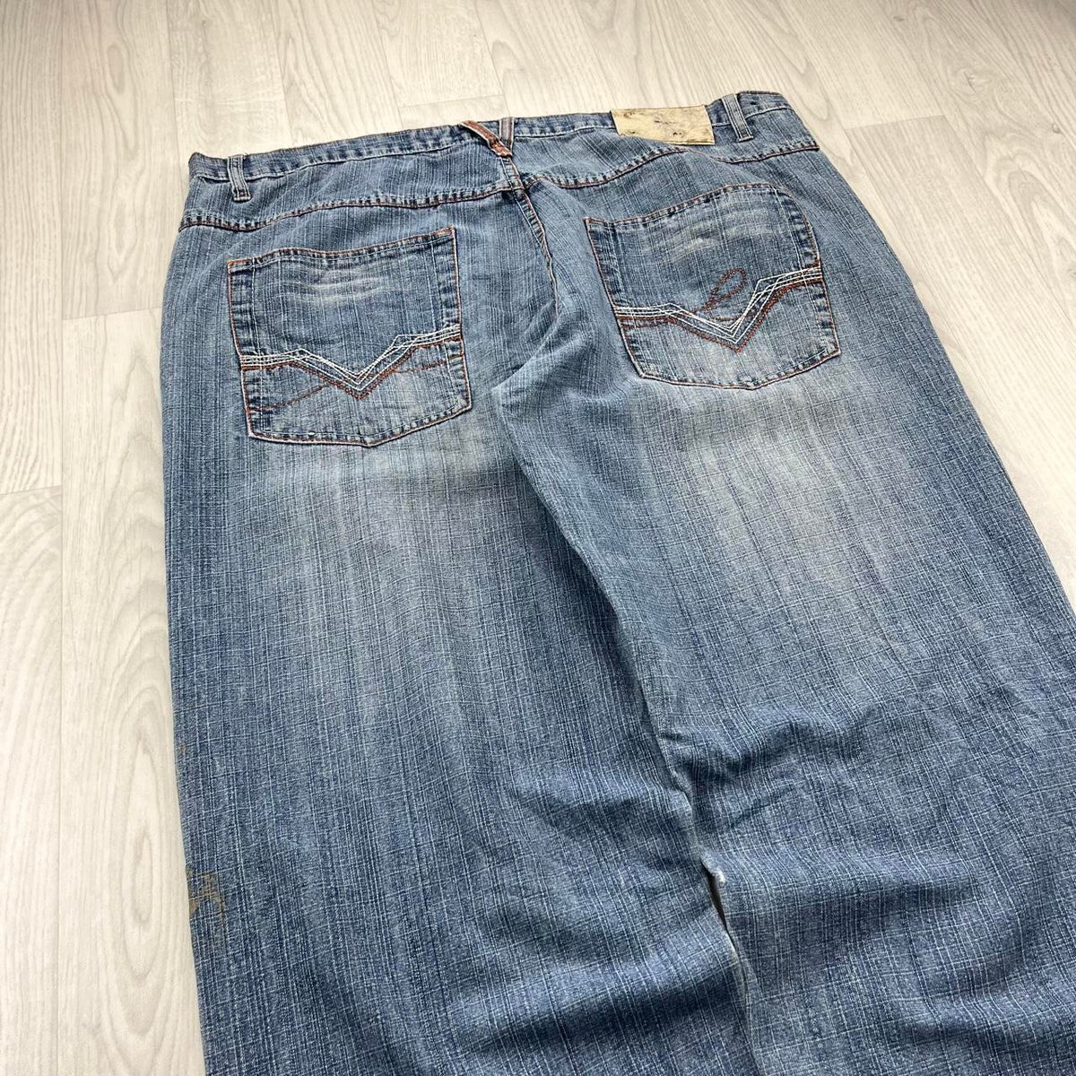 VINTAGE Y2K FIVE ELEMENTZ WIDE LEG HIP HOP JEANS BLUE