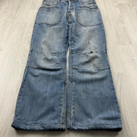 VINTAGE Y2K BENCH DOUBLE KNEE BAGGY JEANS