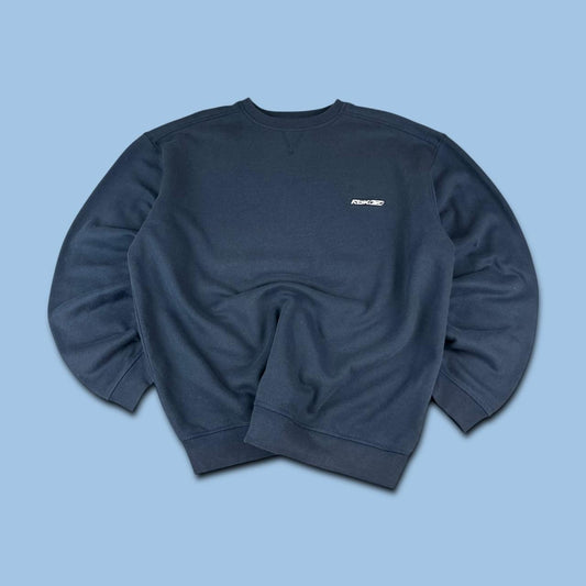 VINTAGE Y2K REEBOK SMALL LOGO BOXY SWEATSHIRT NAVY