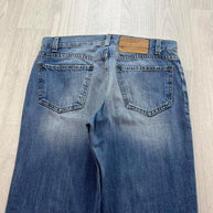 VINTAGE Y2K BENETTON LOW RISE BOOTCUT JEANS BLUE