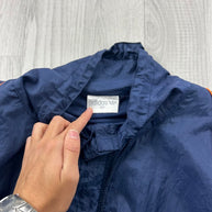 VINTAGE 90s ADIDAS LIGHTWEIGHT TRACK JACKET NAVY