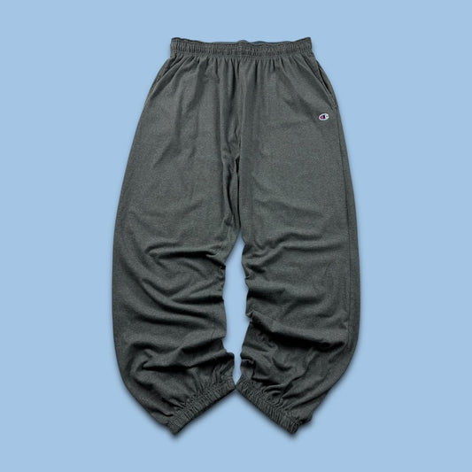 VINTAGE 00s CHAMPION BAGGY LIGHTWEIGHT SWEATPANTS GREY