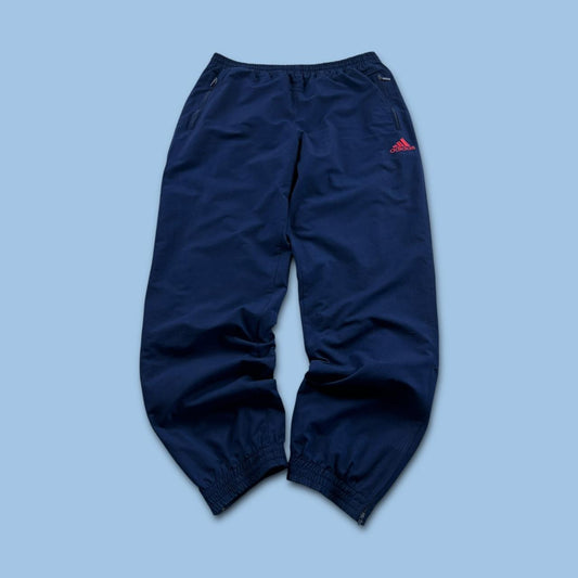 VINTAGE Y2K ADIDAS BAGGY TRACKSUIT BOTTOMS NAVY
