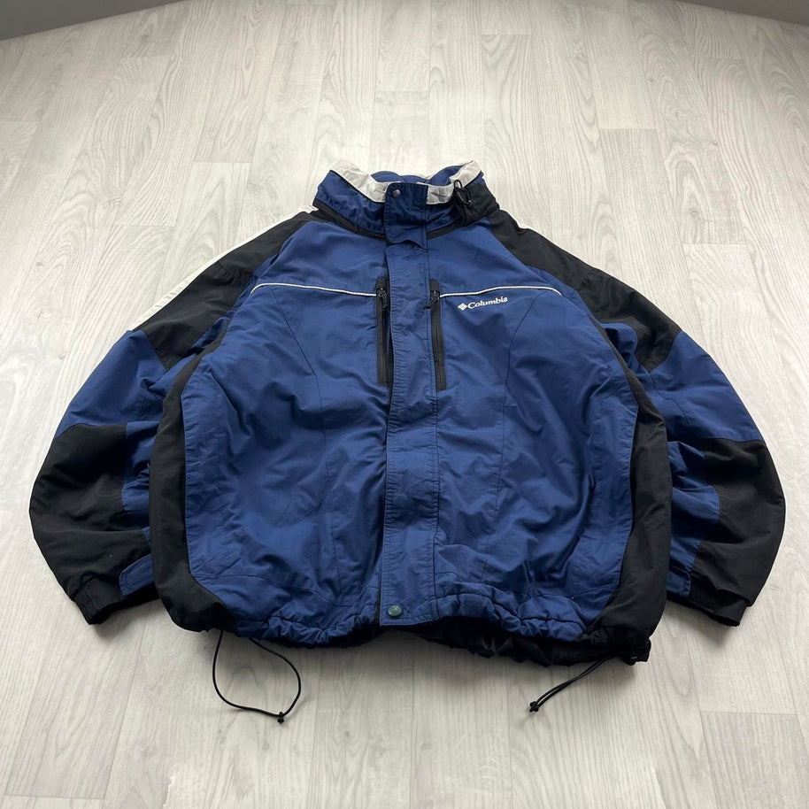 VINTAGE Y2K COLUMBIA TECHNICAL SKI JACKET BLUE