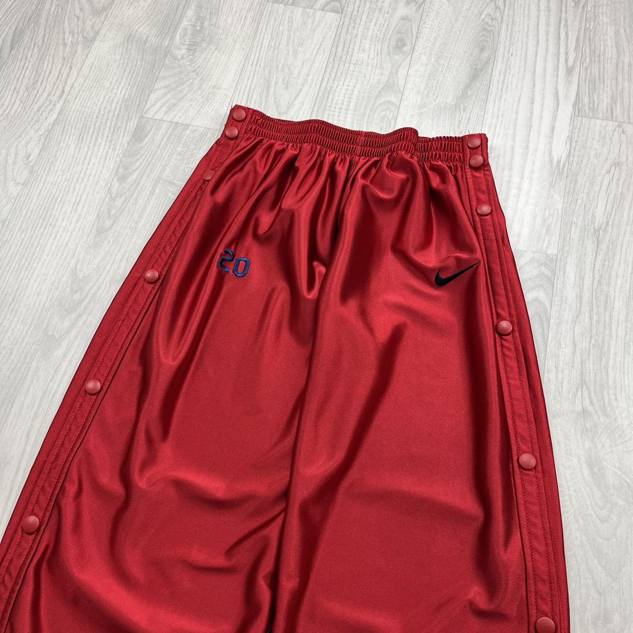 VINTAGE Y2K NIKE BAGGY TRACKSUIT BOTTOMS RED