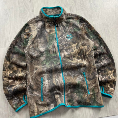 VINTAGE REALTREE ZIP UP FLEECE CAMO BLUE