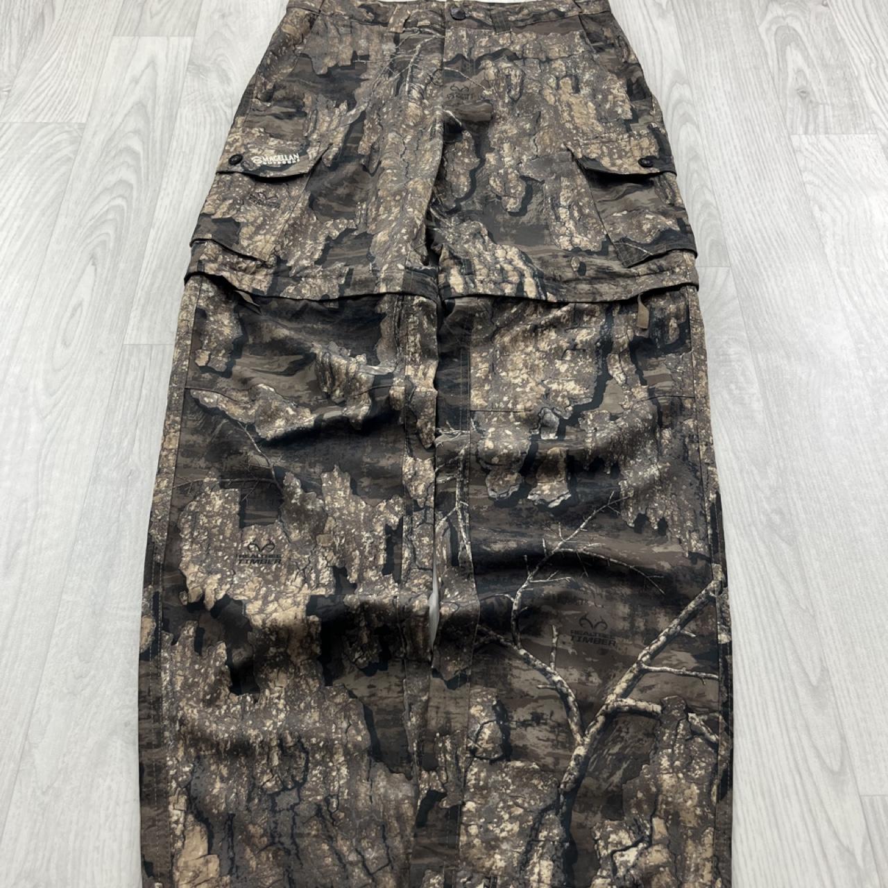 VINTAGE REALTREE BAGGY CAMO CARGO ZIP OFF PANTS