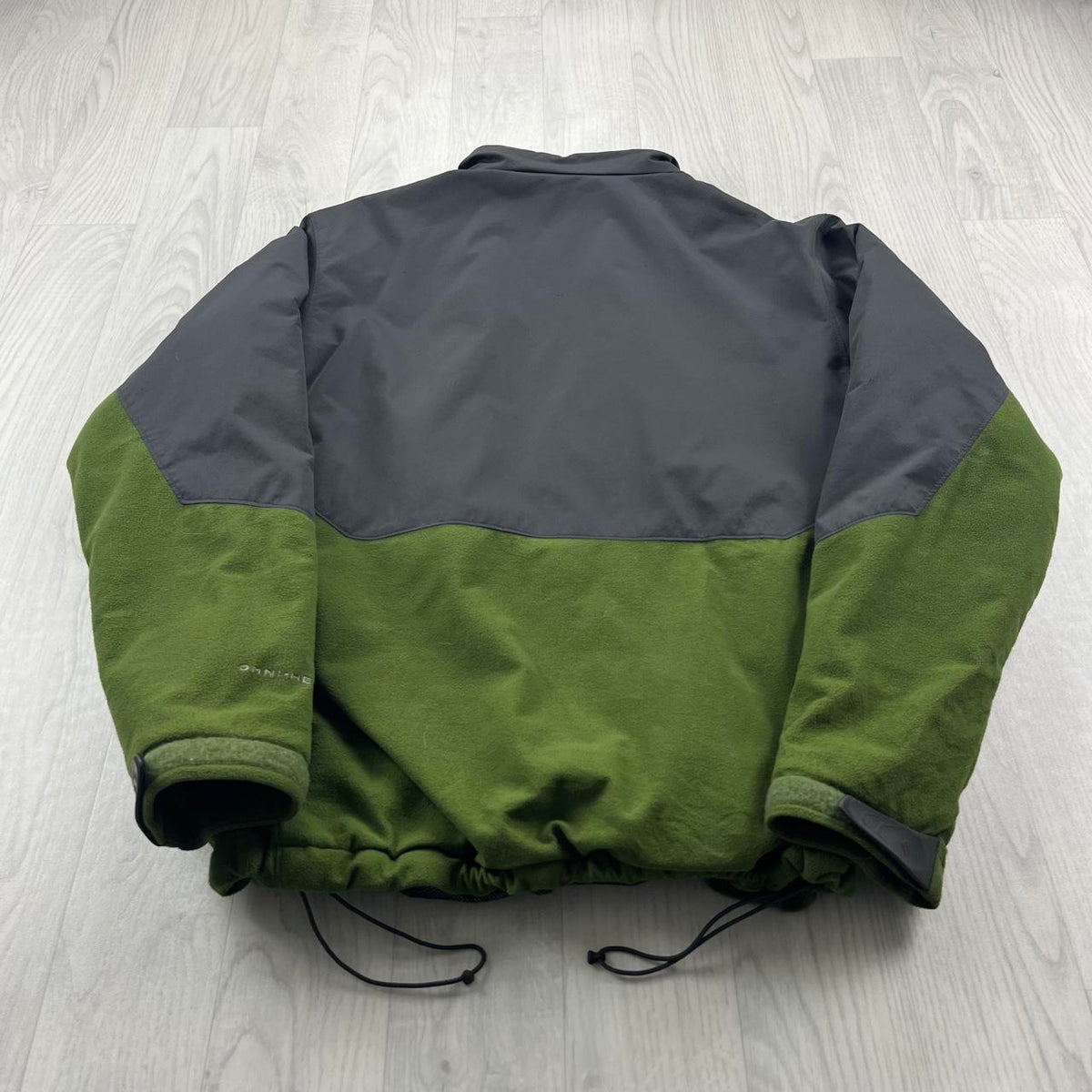 VINTAGE Y2K COLUMBIA TECHNICAL FLEECE JACKET GREY GREEN