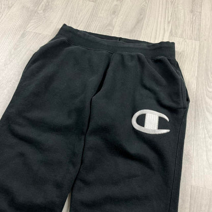 VINTAGE 00s CHAMPION COTTON SWEATPANTS BLACK