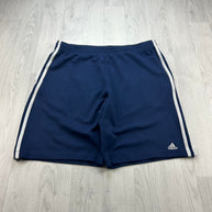 VINTAGE Y2K ADIDAS BAGGY BASKETBALL SPORT SHORTS NAVY